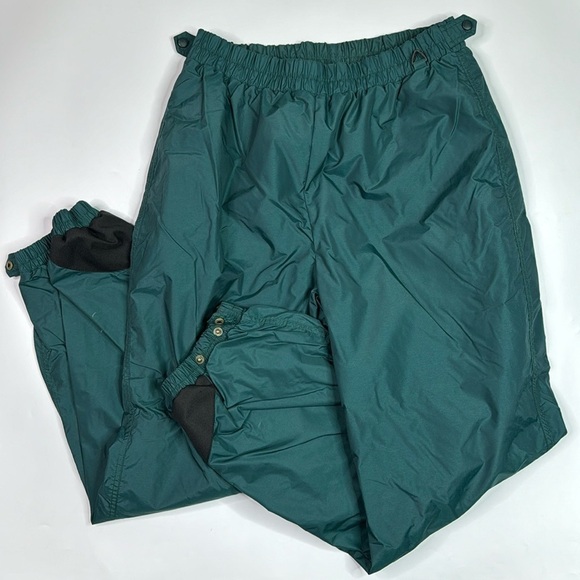 Vintage Green Ski Snow Pants Size XL Tall 90s - Picture 1 of 14
